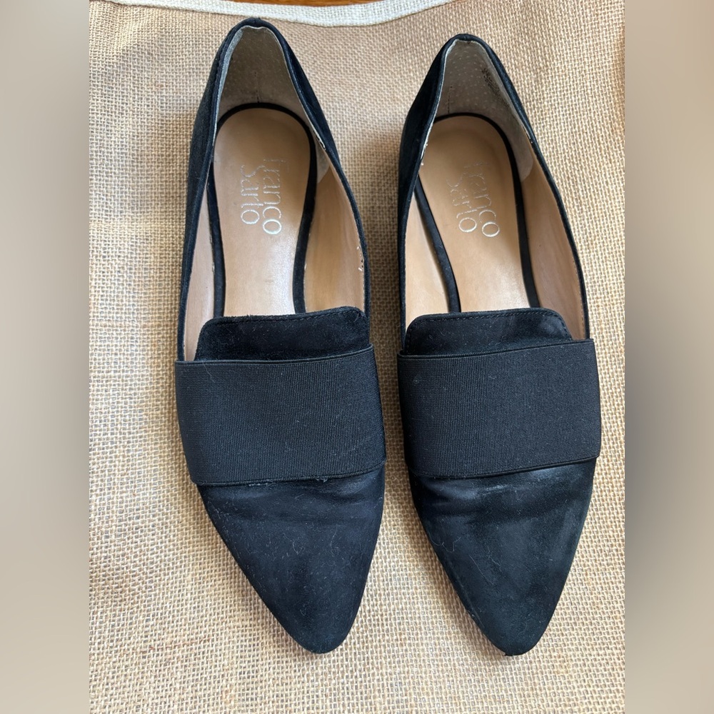 Franco Sarto Pointed Loafers, Flat, Size US 6.5M